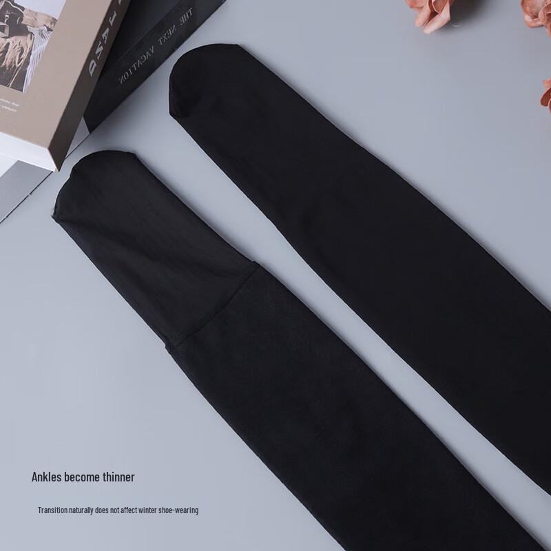 Afandi Women's Velvet Bare Leg Effect Plus Size Tights