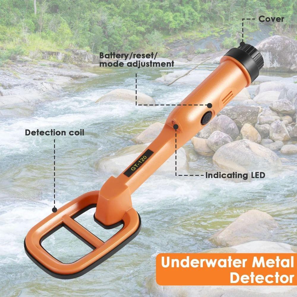 High Sensitivity Underwater Metal Detector with Led Light Underwater Pinpointer  Archaeology