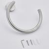 Silver Towel Ring, Semi-Circular Stainless Steel Towel Ring, Towel Holder, Wall Mounted Towel Ring