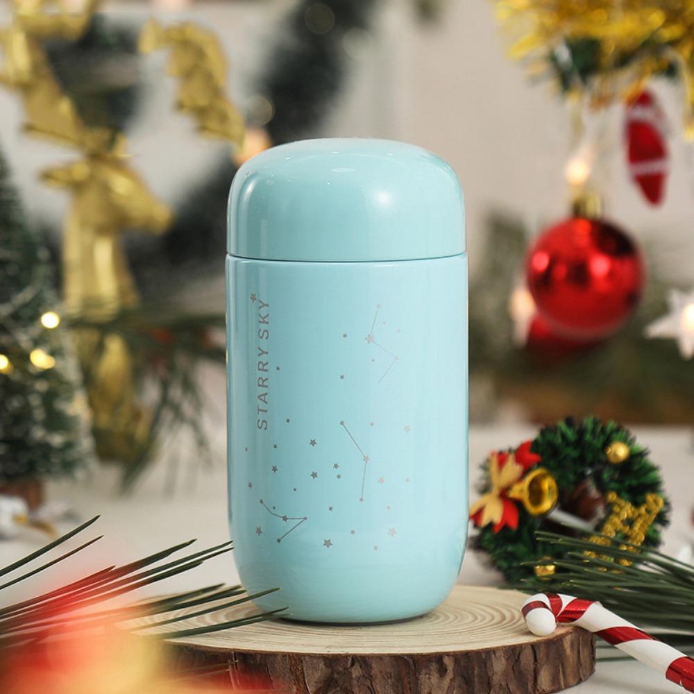

Starry Sky Mini Thermos Cup Stainless Steel Thermal Water Bottle Portable Vacuum Flask Coffee Tea синий