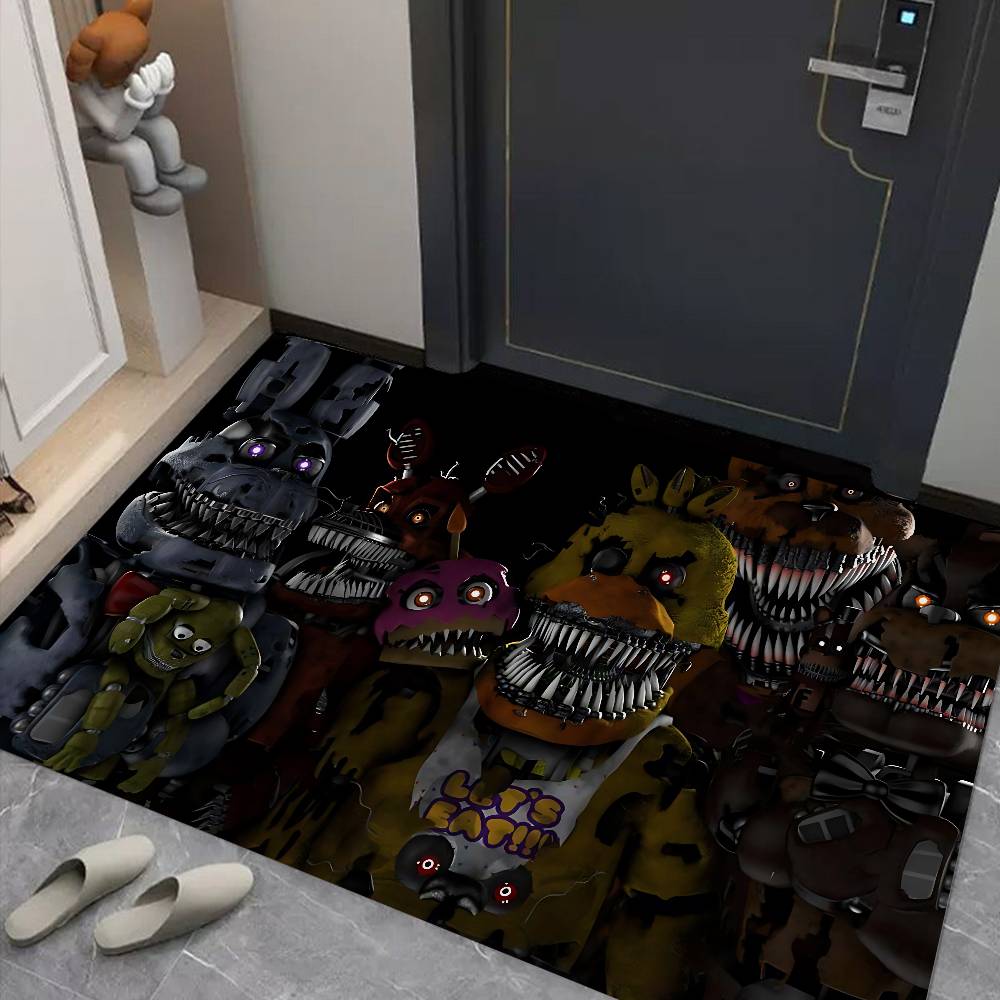 F-Fnaf F-Five-N-Nights-At-F-Freddys Anime Door Mat Anti-slip Absorb Water Long Strip Cushion Bedroon Mat Bedside Mats