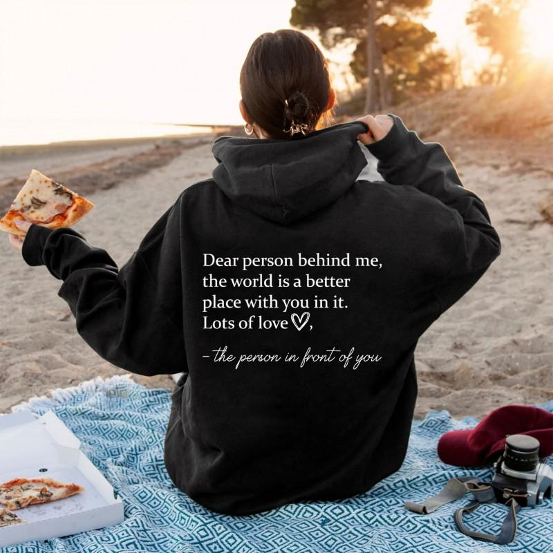 Womens Fleece-Lined Hoodie With Kangaroo Pocket Abstract Print Colorblock Design Long Sleeve Casual Sweatshirt