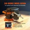 VEVOR Bench Vise, 114 mm(4.5-inch) Jaw Width 84 mm(3.3-inch) Jaw Opening , 240-Degree Swivel Locking Base Multipurpose Vise with Anvil