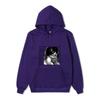 Unisex Attack on Titan Mikasa Ackerman Hoodie, Black White Manga Graphic Print Long Sleeve Pullover Hooded Sweatshirt Streetwear