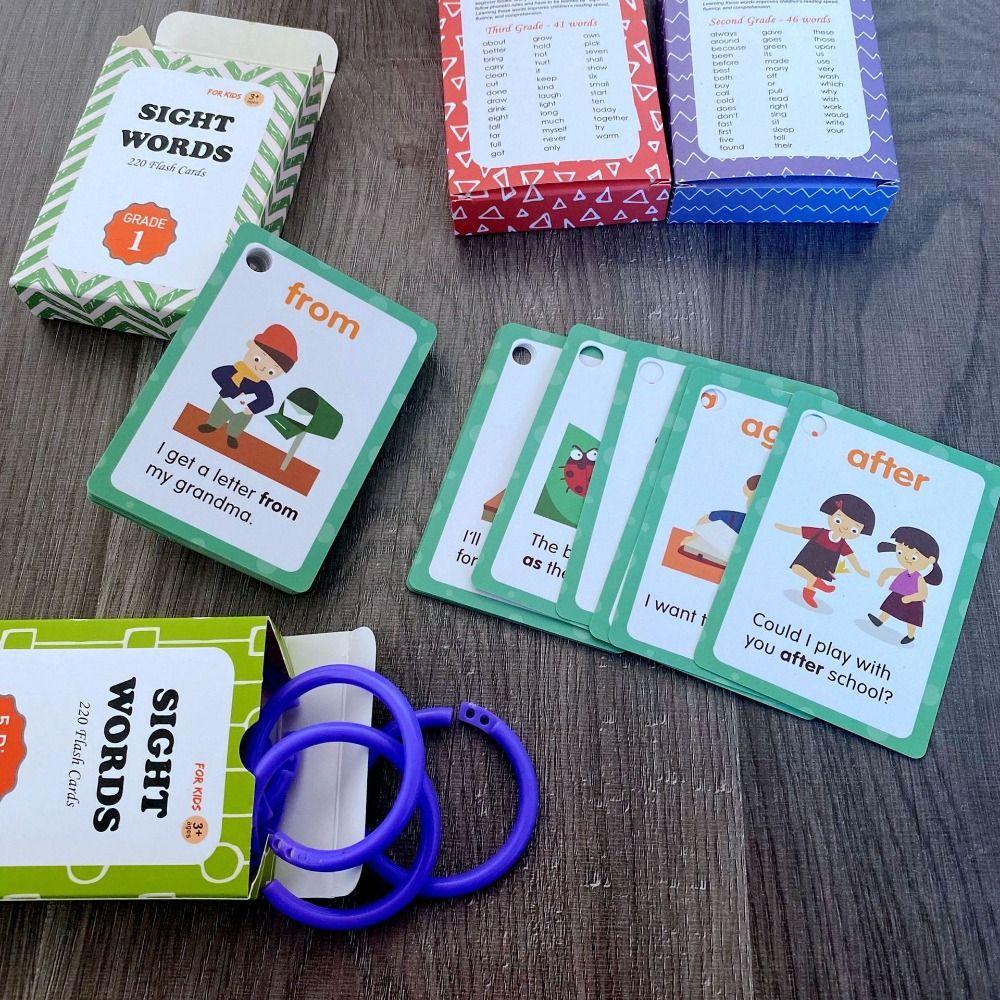 Word Recognition Cards Cards Sight Word Games Early Baby Flash Cards  Party Favor Gift