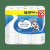 Ultra Soft 2 Ply Toilet Paper 18 Mega Rolls Septic Safe Unscented Bath Tissue 244 Sheets Long Lasting Family Essential