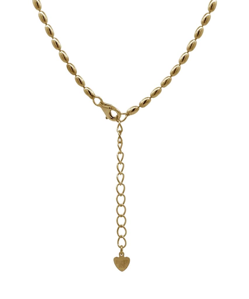 Alleun Silver 925 Rice Grain Glow Silver Ball Chain Necklace