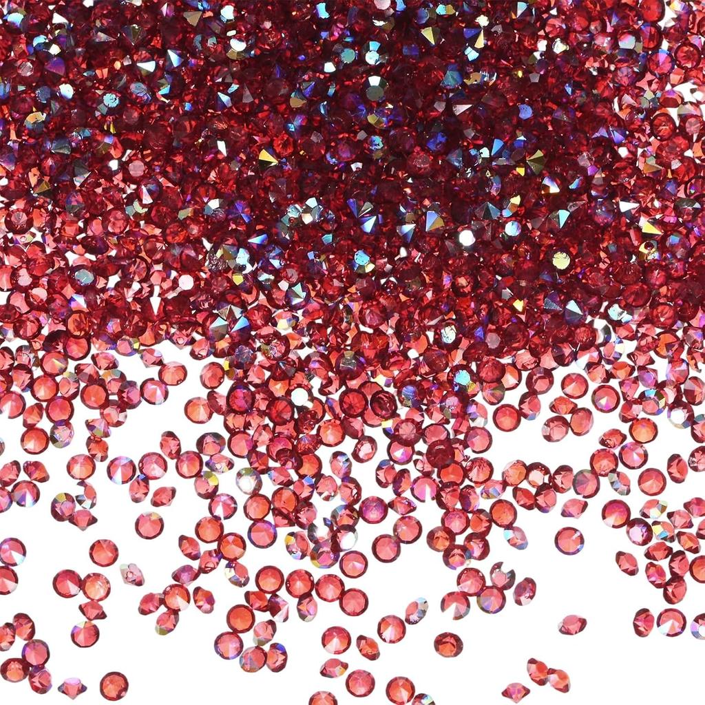 3600-Pack Acrylic Diamonds, 0.12 Inch/3mm Wedding Table Scatter Confetti Crystals for Vase Fillers/Art Craft, Acrylic Diamonds Gems [White AB]