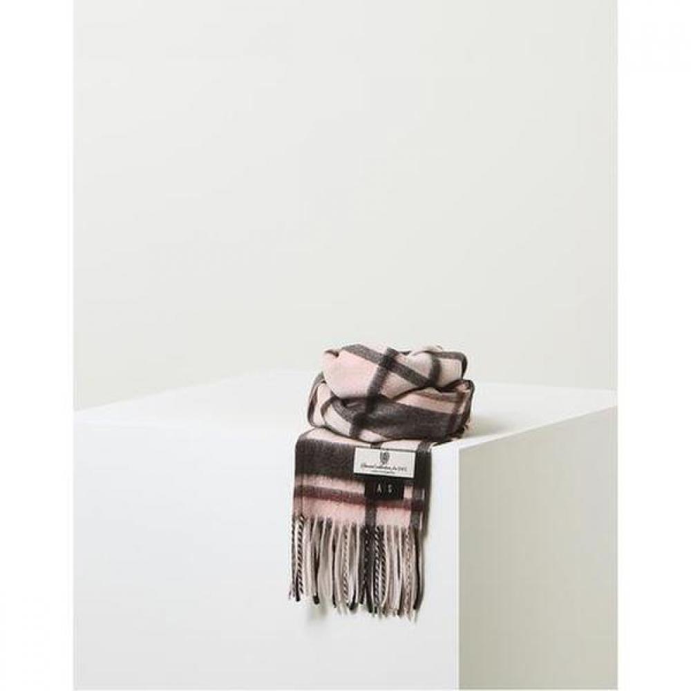 Daks Unisex Scarf Pink Check 100  Cashmere Dbmu5f908p2