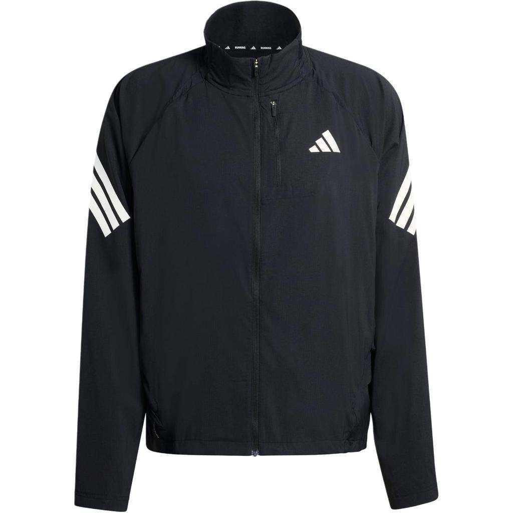 adidas Comfortable Sports Stand Collar Logo Stripe Regular Fit Long Sleeve Jacket Unisex Jacket JZ7717