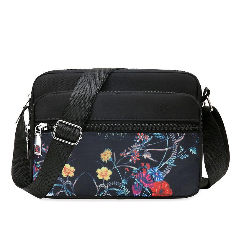 

Женская сумка из нейлона для людей среднего и пожилого возраста, сумка через плечо из ткани, многослойная женская сумка для бизнеса Horizontal style