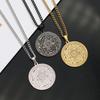 Catholic Amulet Seven Archangels Necklace Pendant Vintage Protect Charm Talisman Powerful Wealth Success Health Lucky Jewelry Unisex Men Women Alloy