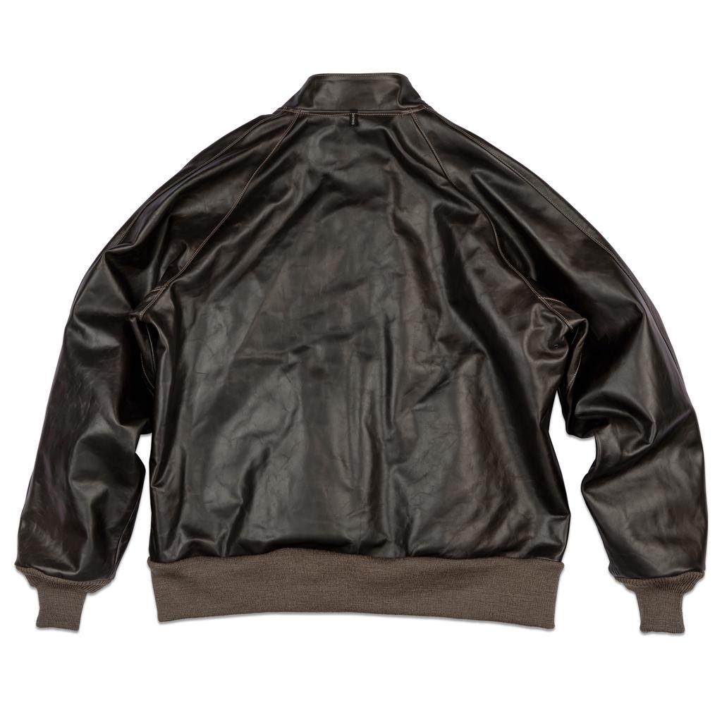 Diafvine Dv.Lot 707 D9 Bomber Jacket -Vegetable Calfskin-Seal Brown