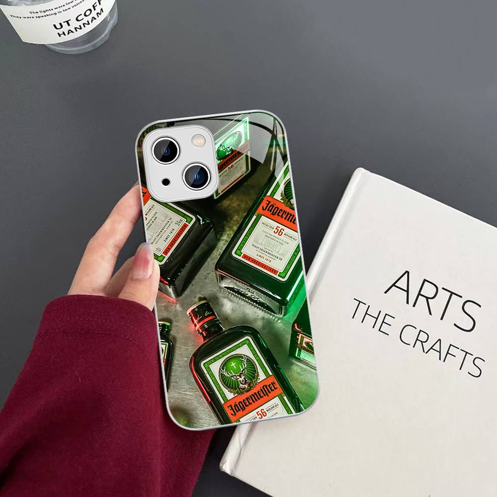 Heißer J-JaegermeisterS Für iPhone 14 13 12 Mini 11 Pro XS Max X XR 14 Plus Gehärtetes Glas Cover
