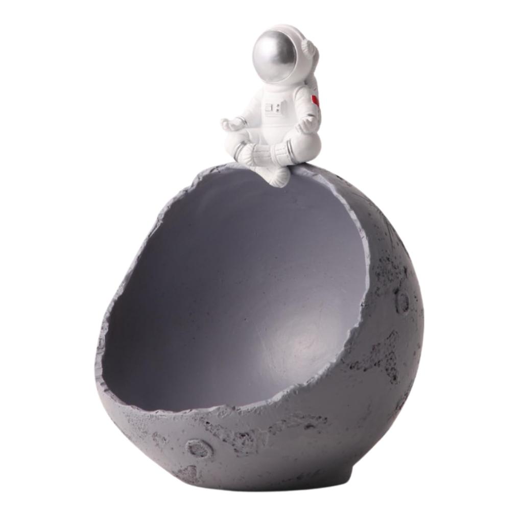 Small Key Key Astronaut Cute and Organizer [S.T.S.G] Organizer, Holder, Holder, Desktop, Design, Stylish, Space-themed, (Gray)
