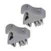 2pcs SUN VISOR HOLDER CLIPs Gray/ Beige ABS Retainer Fit For Mitsubish For Pajero 2000-2006 #MR779704/ MR779705 Auto Fastener