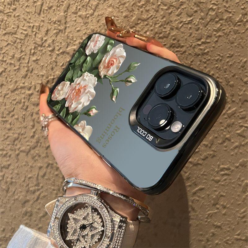 Beautiful flowers and grass Phone case iPhone 15 Pro Max 11 12 13 16 14 Plus Silicone Shockproof Case Lens protector shell
