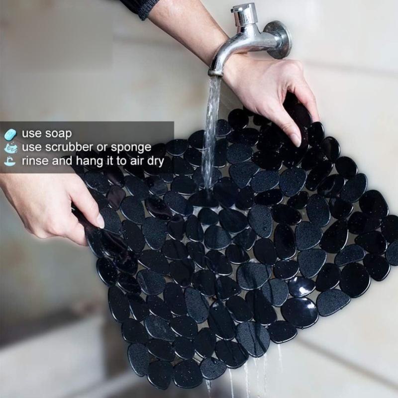 2pcs Sink Protector Mat Prevent Slip Easy Cleansing PVC Sink Mat For Kitchen Beauty Salon
