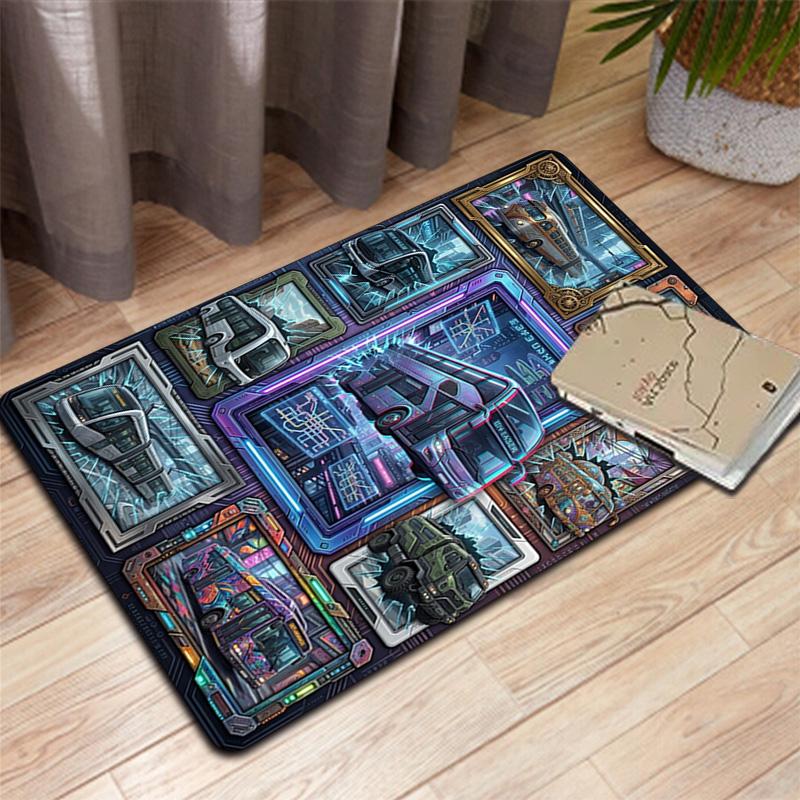 Futuristic Urban Transit Vehicles Pattern Rug Floor Mat for Living Room or Bedroom Soft and Comfortable Carpet a Gift for Birthday and Holiday.