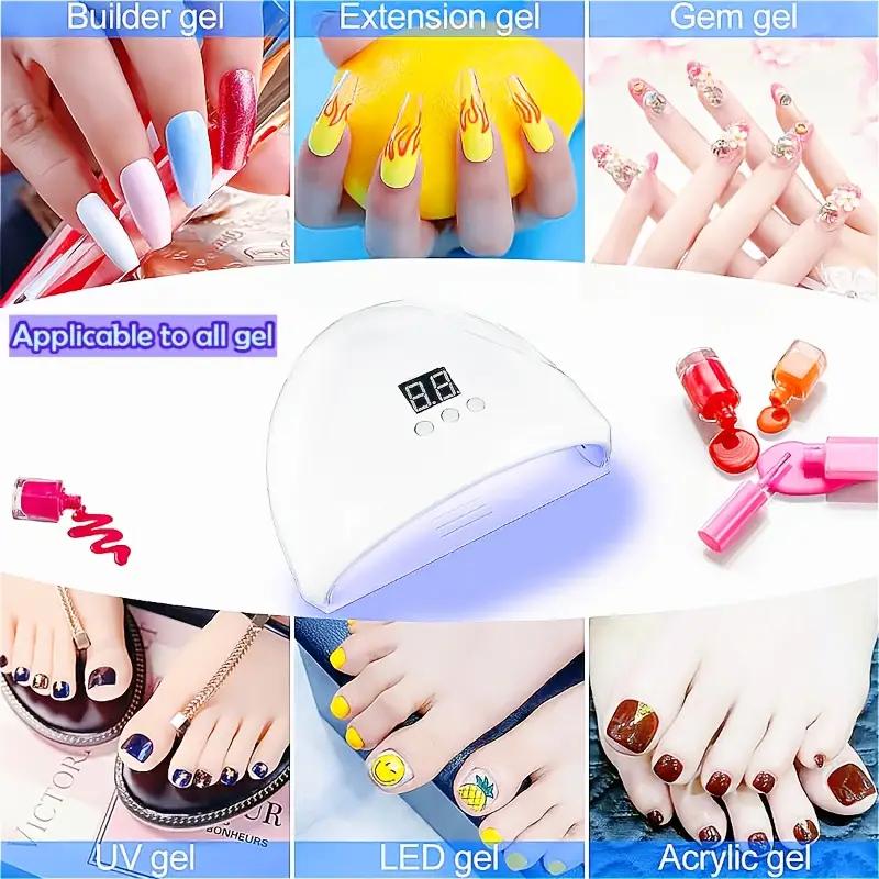 LINMANDA Professional UV LED Nail Lamp Light Dryer for Gels Polishes LED Nail Lamp with 3 Timer Setting and Automatic Sensor