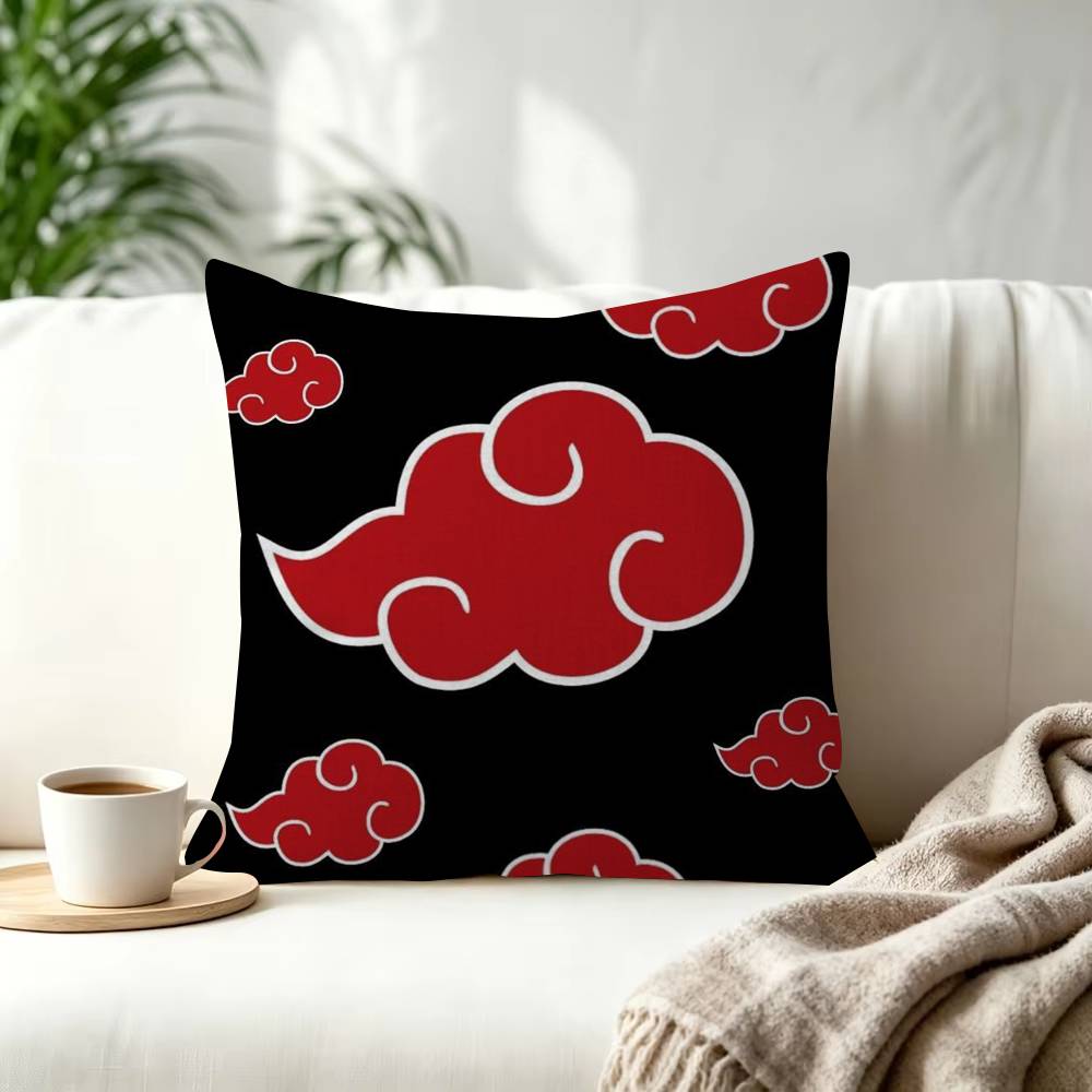 NARUTO Anime logo japan Decorative Pillowcase Square Pillowcase Home Office Decorative Cushion Cover