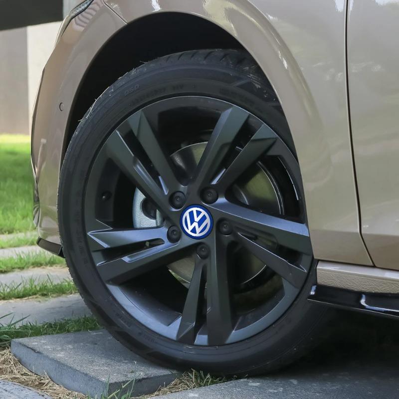 Hub Caps 4PCS 70mm/80mm/90mm/100mm/120mm Car Wheel Center Hub Cap Sticker For Volkswagen VW R Polo Passat Rline Golf 4 5 Tiguan
