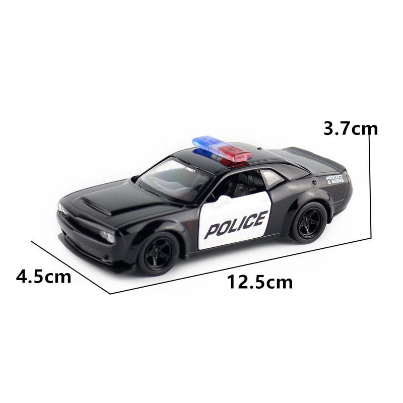 Car Challenger Police Model With Opening Windows For Kids And Collectors