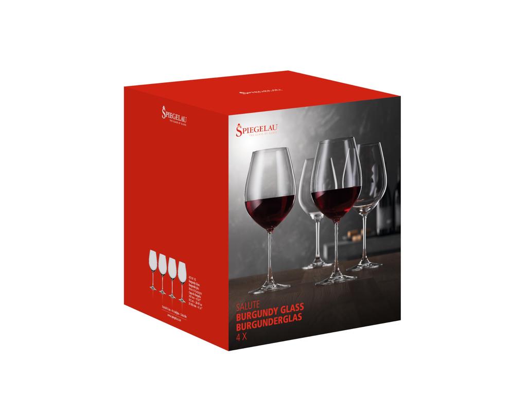 Spiegelau Salute Burgundy Red Wine Glasses, 810ml, 4720170, Pack of 4