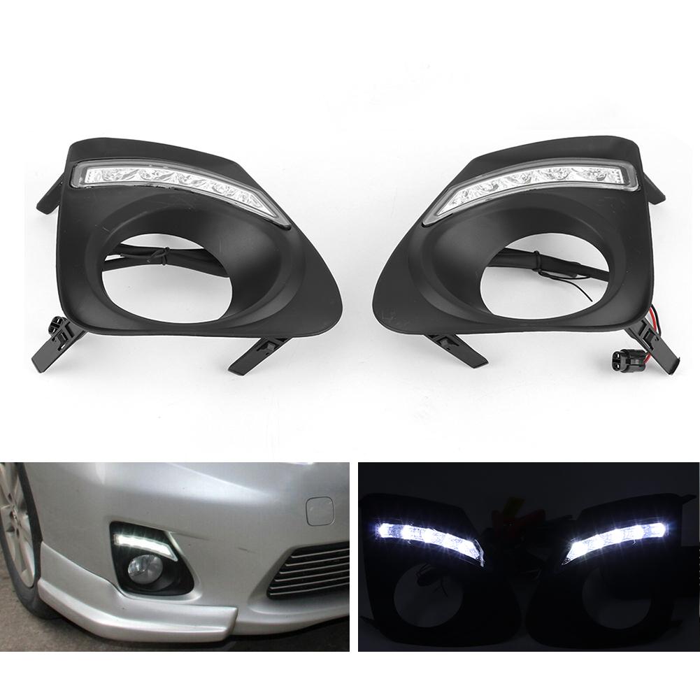 Car LED DRL Daytime Running Light High Brightness Fit for Altis 2010-2013