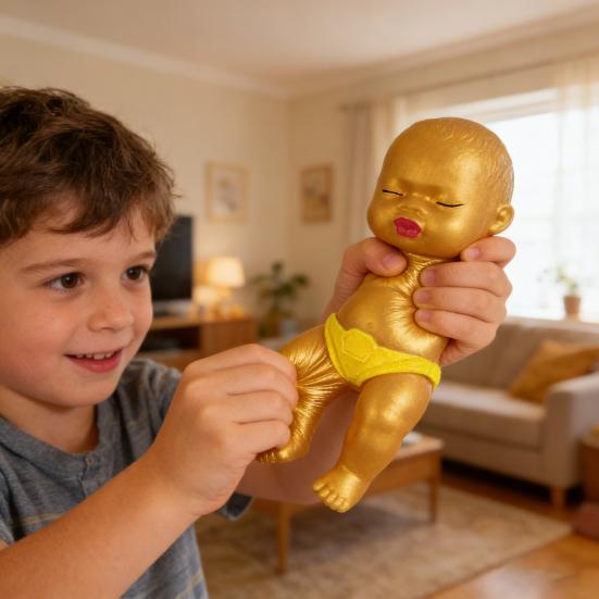 1/2Pcs Babies Stress Relief Toy with Underwear Slow Rising Anxiety Relieving Mini Baby Squeeze Toy Soft Relaxation Stress Ball Fidget Toy