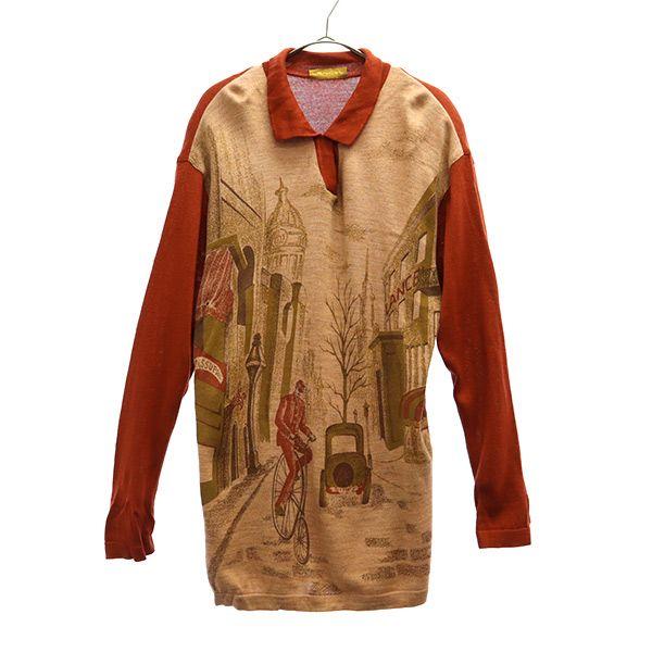 

LANCEL wool blend Overall handle Long sleeve sweater knit Women Used