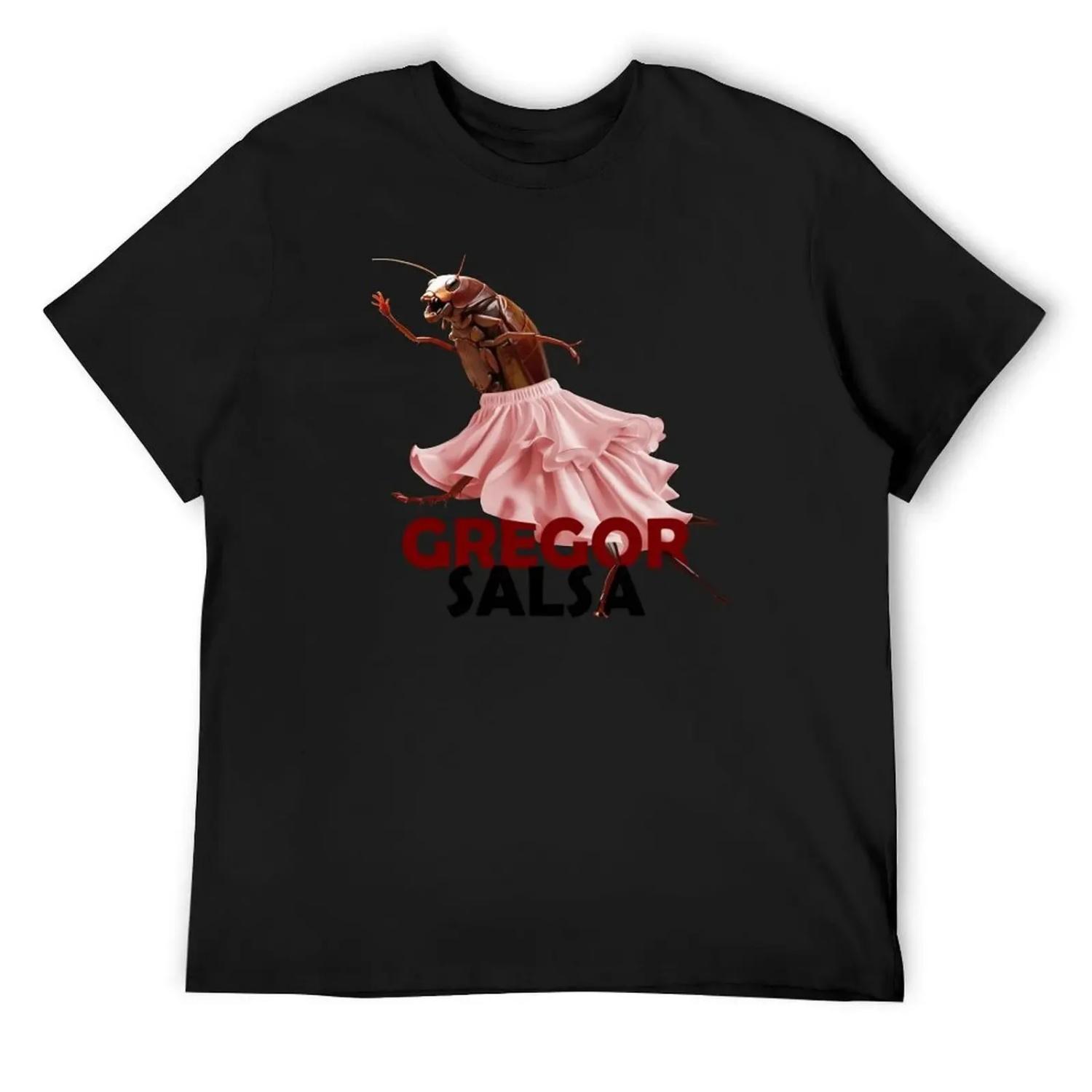 

Gregor Samsa Dancing Salsa T-Shirt summer tops anime t shirts graphic t shirts t shirts for men cotton XXXXXL чорний