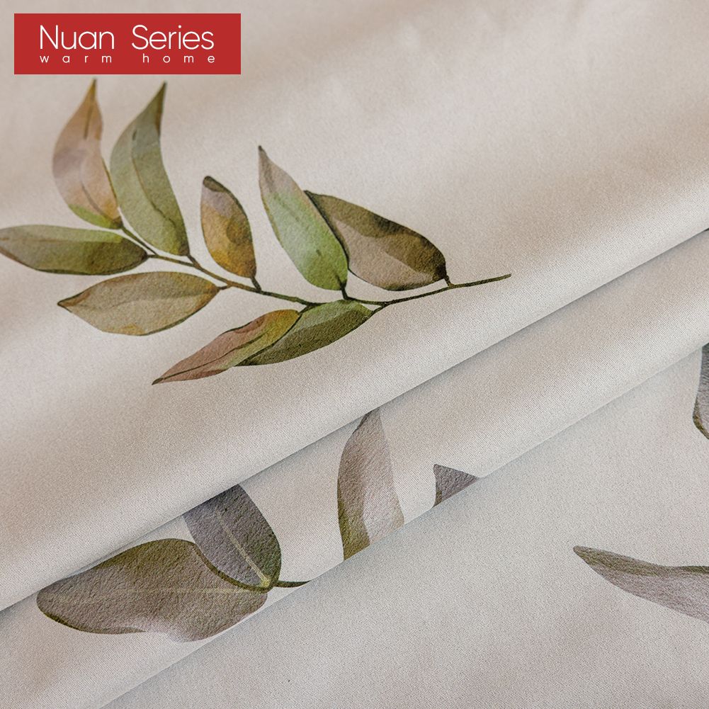 1 szt. Zasłony zaciemniające serii Nuan 100% Styl wiejski amerykański Zasłony z nadrukiem roślinnym do sypialni salonu okna balkonowego do dekoracji domu