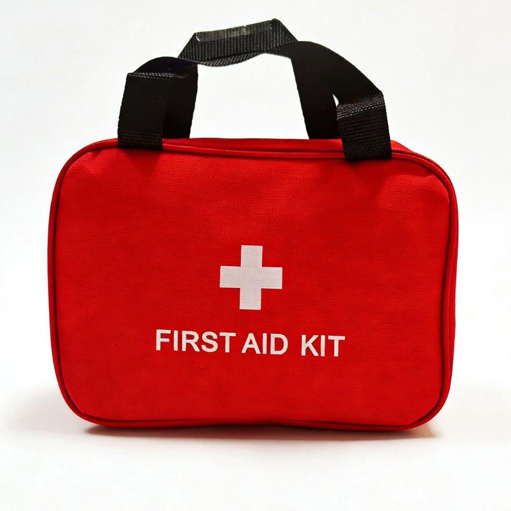 Geantă Medicală de Urgență din Pânză Oxford Groasă - Depozitare Compactă pentru Prim Ajutor și Medicamente cu Fermoar