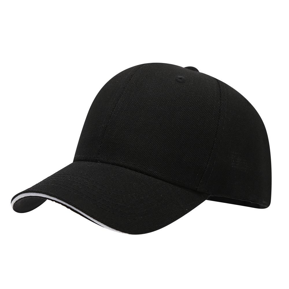 Custom Logo Solid Color Six-Panel Brushed Cotton Baseball Cap
