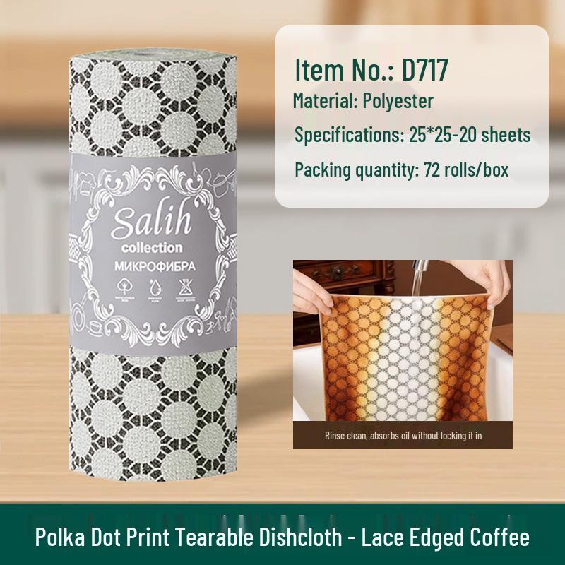 Thick Tearable Kitchen Towels - Absorbent & Easy-to-Clean Dishwashing Wipes