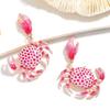 1 Pair Creative Crab Earrings Fashion Ear Jewelry Animal Earrings  Beach Vacation Accessory