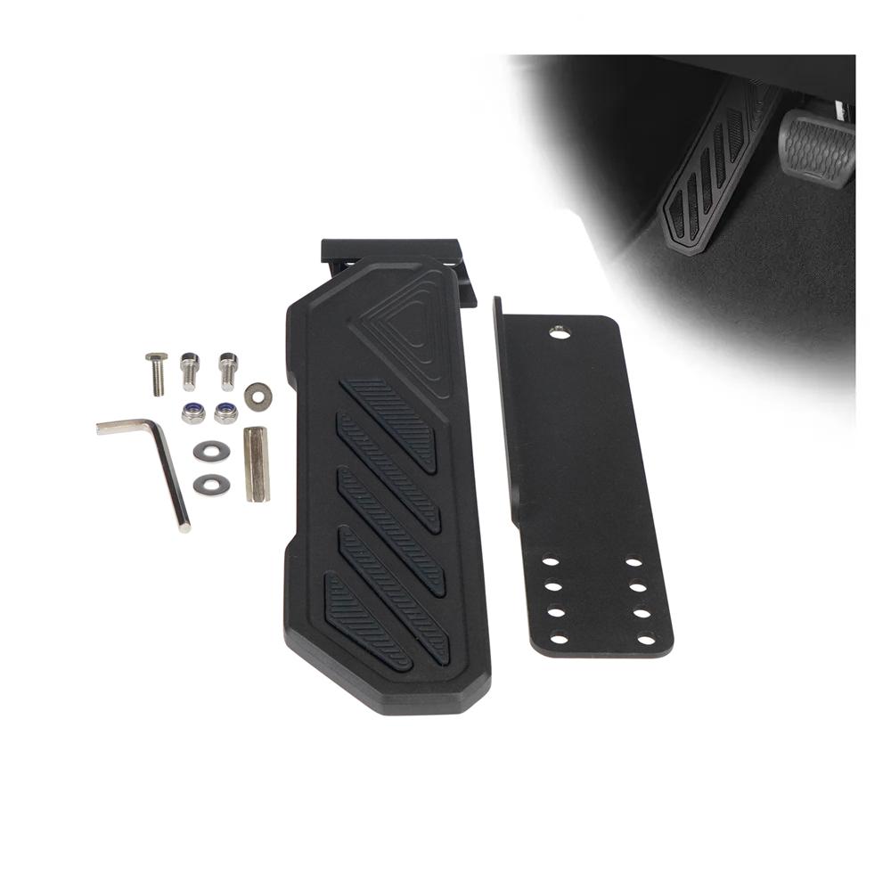 Dead Pedal Driver Foot Rest Left Side Kick Panel For 2018-2022 Jeep Wrangler JL JLU 4XE For Gladiator JT Anti-Slip DH-1092-BK