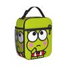 Why Is Keroppi So Confused   Insulated Lunch Bag Thermal Bag Reusable Lunch Container Lunch Box Tote Girl Boy College  Outdoor