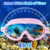 2Pcs HD Diving Goggles with Earplugs Transparent Swimming Glasses Waterproof Wide View Swimming Eyewear Water Play Supplies