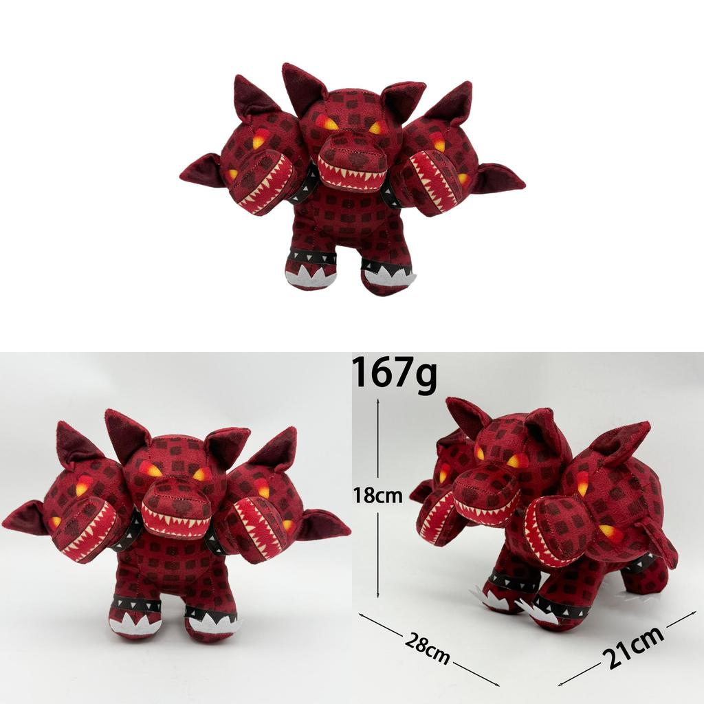 Steal A Brainrot Cerberus Plush Toy Cartoon Three Headed Monster For Kids And Collectors