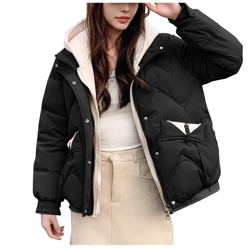 Women's Winter Warm Cotton Jacket Single Breasted Zipper Jacket