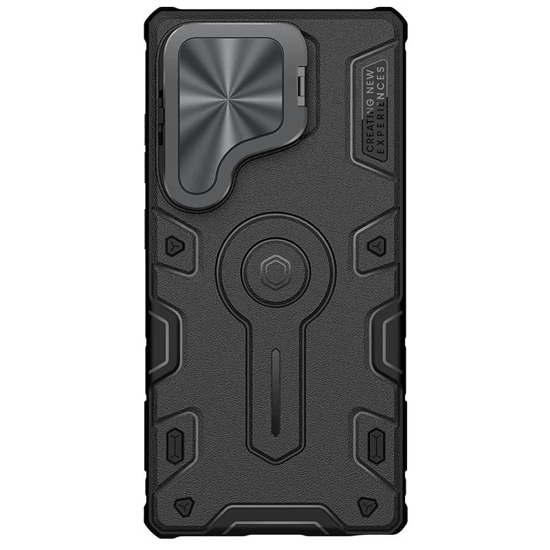 For Samsung Galaxy S25 Ultra 5G Case Nillkin Camshield Armor Prop Case Slim Camera Stand Case for Samsung S25 Ultra Lens Cover