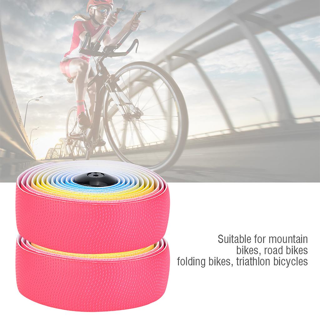 Irisated Road Bike Handlebars Belt High Elastic Soft Sweat Absorption Steering Tape
