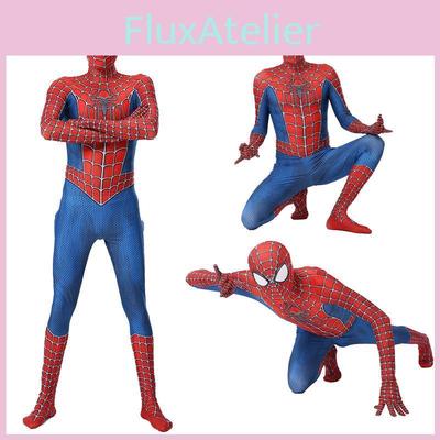 Cosplay Spiderman Raimi Costume Adulte Enfant Spiderman Halloween Combinaison Zentai
