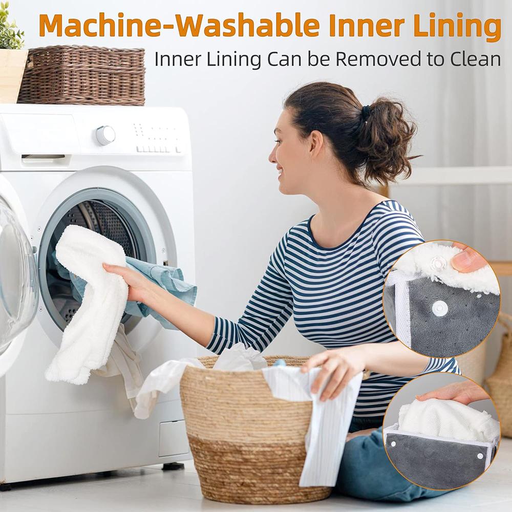 Electric Foot Heater 4 Modes Timing Heating Control Setting Washable Heated Thermal Foot Warmer Massager Foot Care Pad Cushion