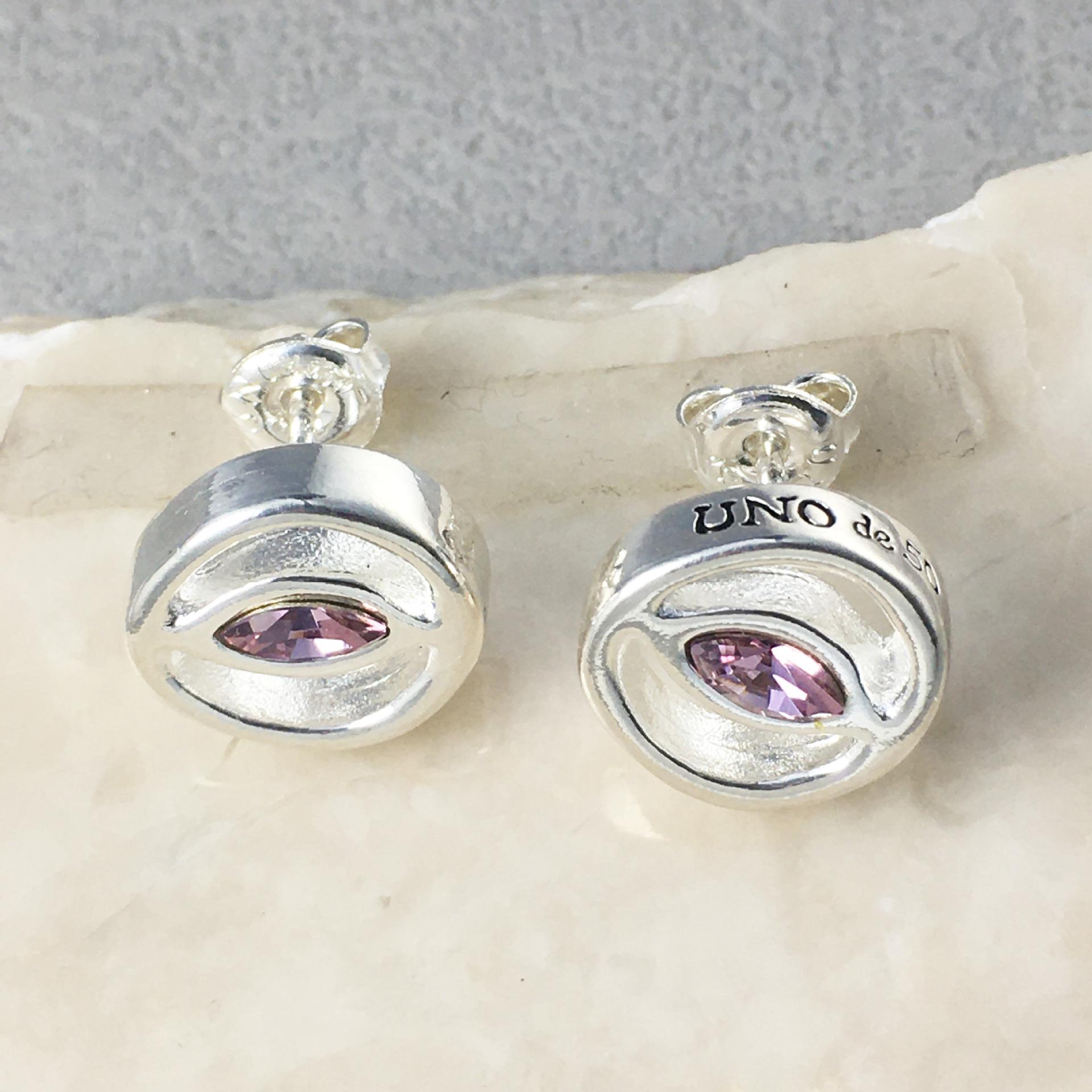 2024 UNOde50 Pink Women s Earrings - Best-Selling Romantic Spanish Fashion Jewelry Gift Geometric