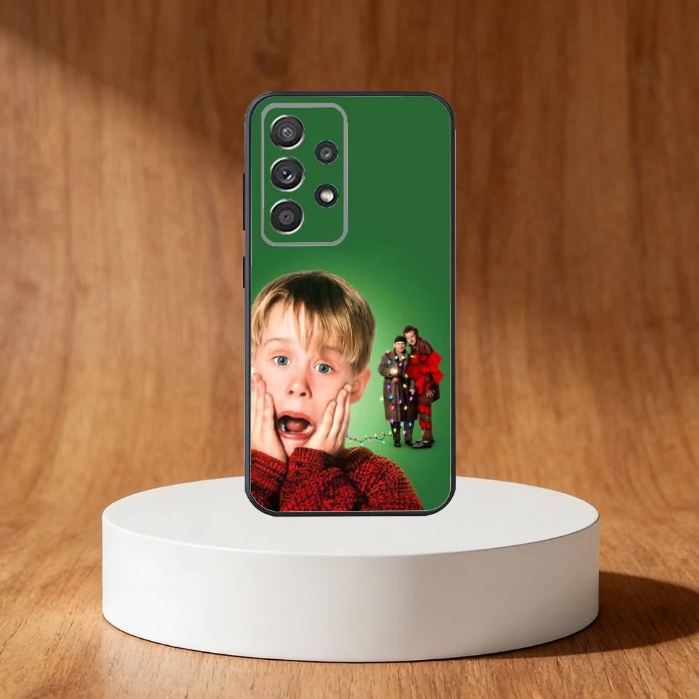 

Funny TV Home Alone Phone Case For Samsung S25,S24,S21,S22,S23,S30,Ultra,S20,Plus,Fe,Note,10,9,5G Black Cover Samsung S21fe
