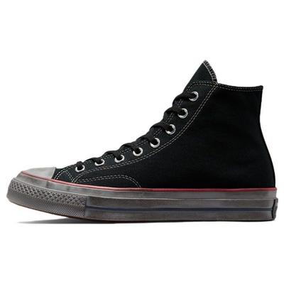 Chuck 70 Chuck Taylor All Star Opotřebované plátěné vysoké tenisky Unisex tenisky Černé 172668C