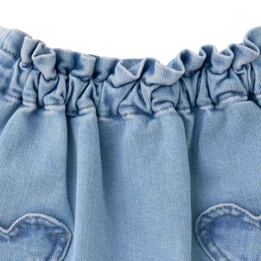 Bonton Denim Skirt Heart Pocket 7617t 430 12